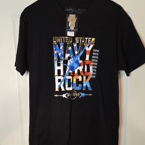 Hard Rock Cafe Black Navy Graphic Tee